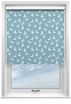 Seagulls, Seafoam - Roller Blind
